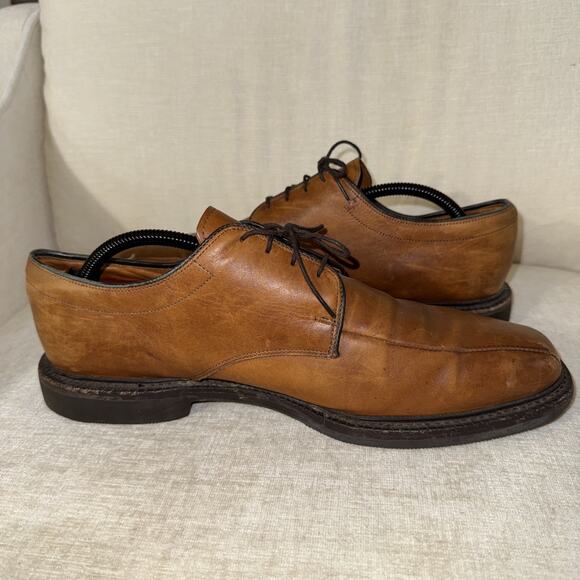 Vtg Allen Edmonds Concord Men\'s Walnut Tan Bicycle Toe Lace Up Men\'s 10.5D main image 4